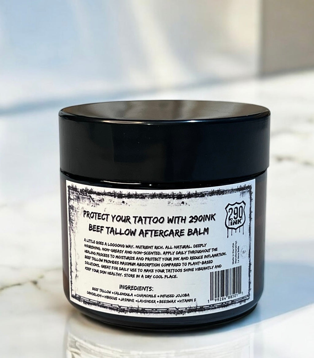 Tattoo Balm, Natural Beef Tallow Formula (2oz)