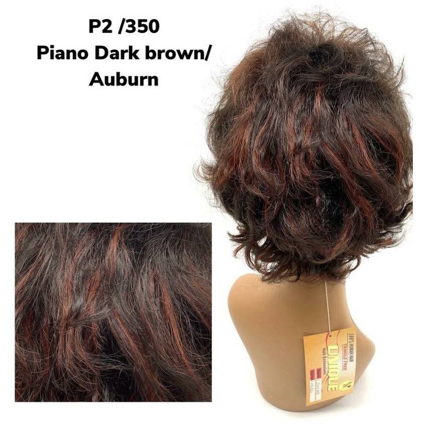 Unique 100% Human Hair Full Wig / Style #32011