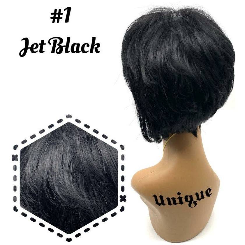Unique 100% Human Hair Full Wig Style A9