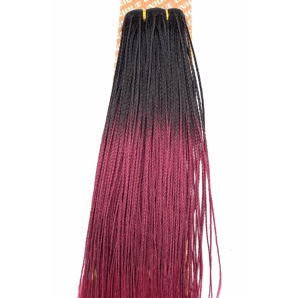 Unique Micro Braid 14" T1B Burgundy 100% Human Hair New With Tags