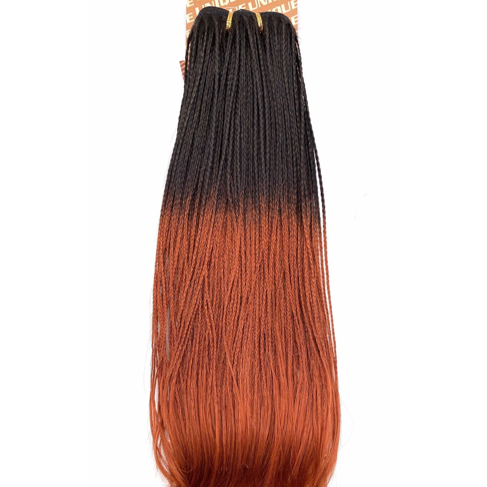 Unique Micro Braid 14" T1B Burgundy 100% Human Hair New With Tags
