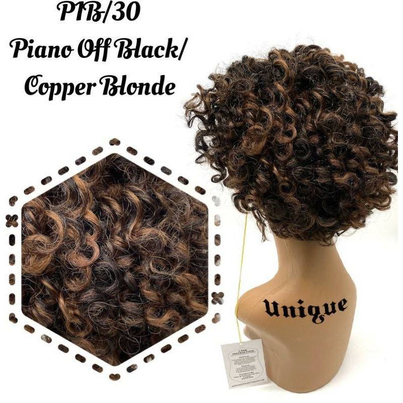 Unique 100% Human Hair Full Wig Style A3