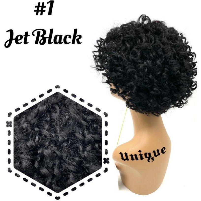 Unique 100% Human Hair Full Wig Style A3