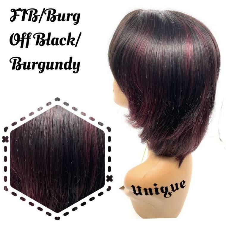 Unique 100% Human Hair Full Wig Style B1 New With Tags