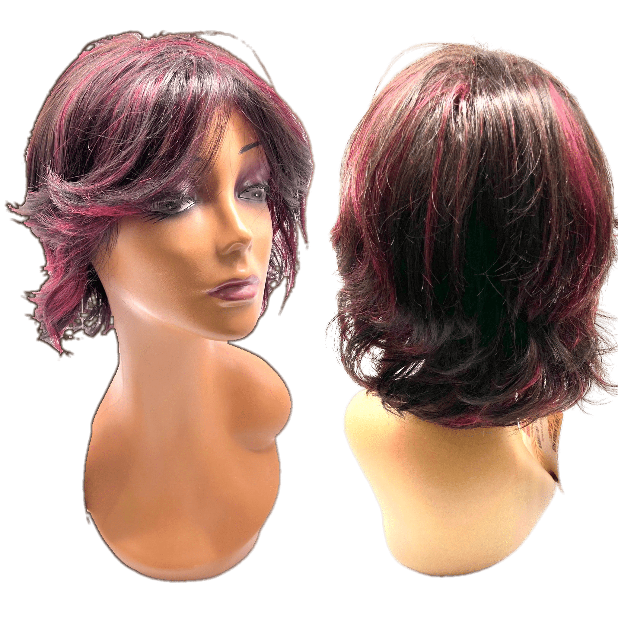 Unique 100% Human Hair Full Wig Hairpiece Style R