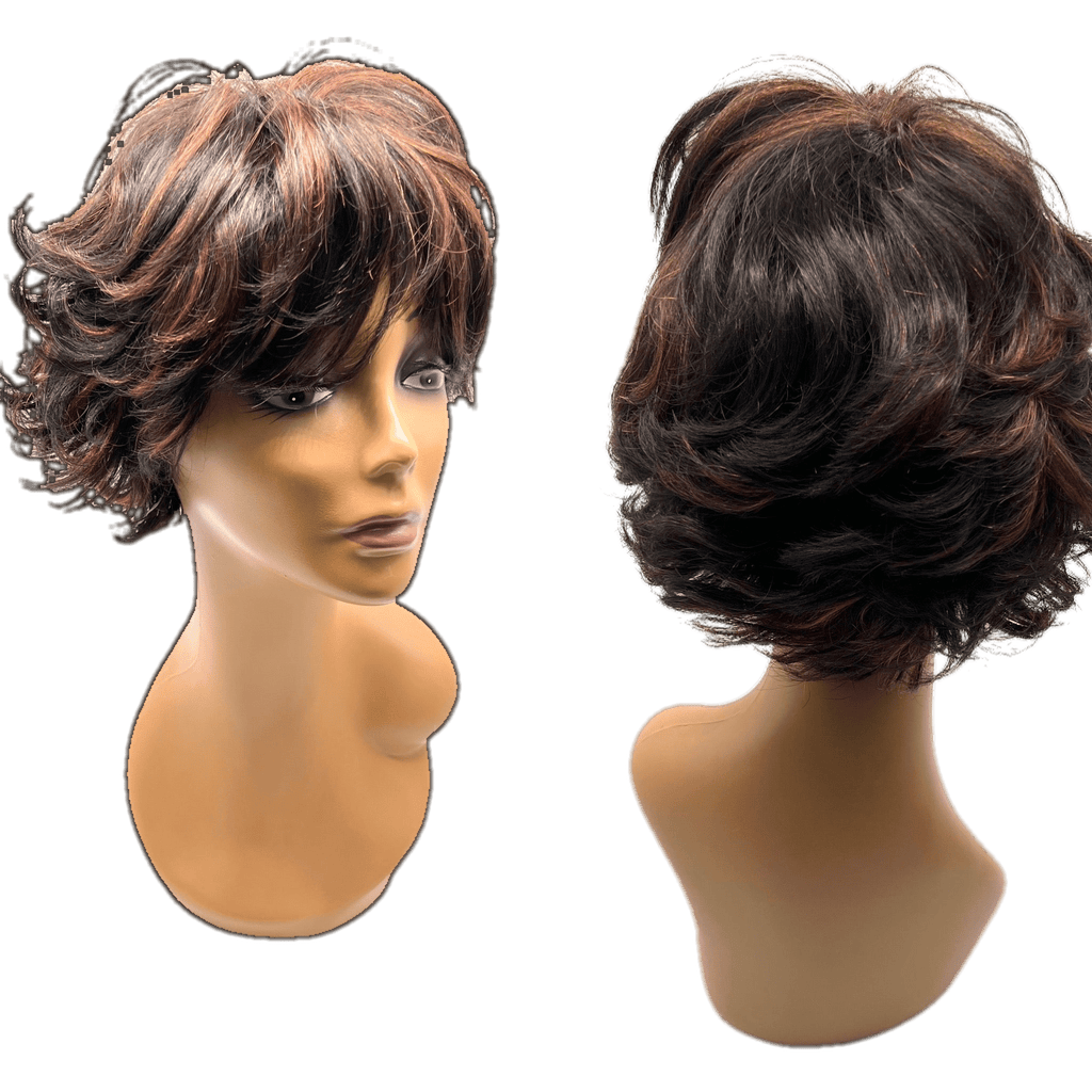 Unique's 100% Human Hair Full Wig Style V