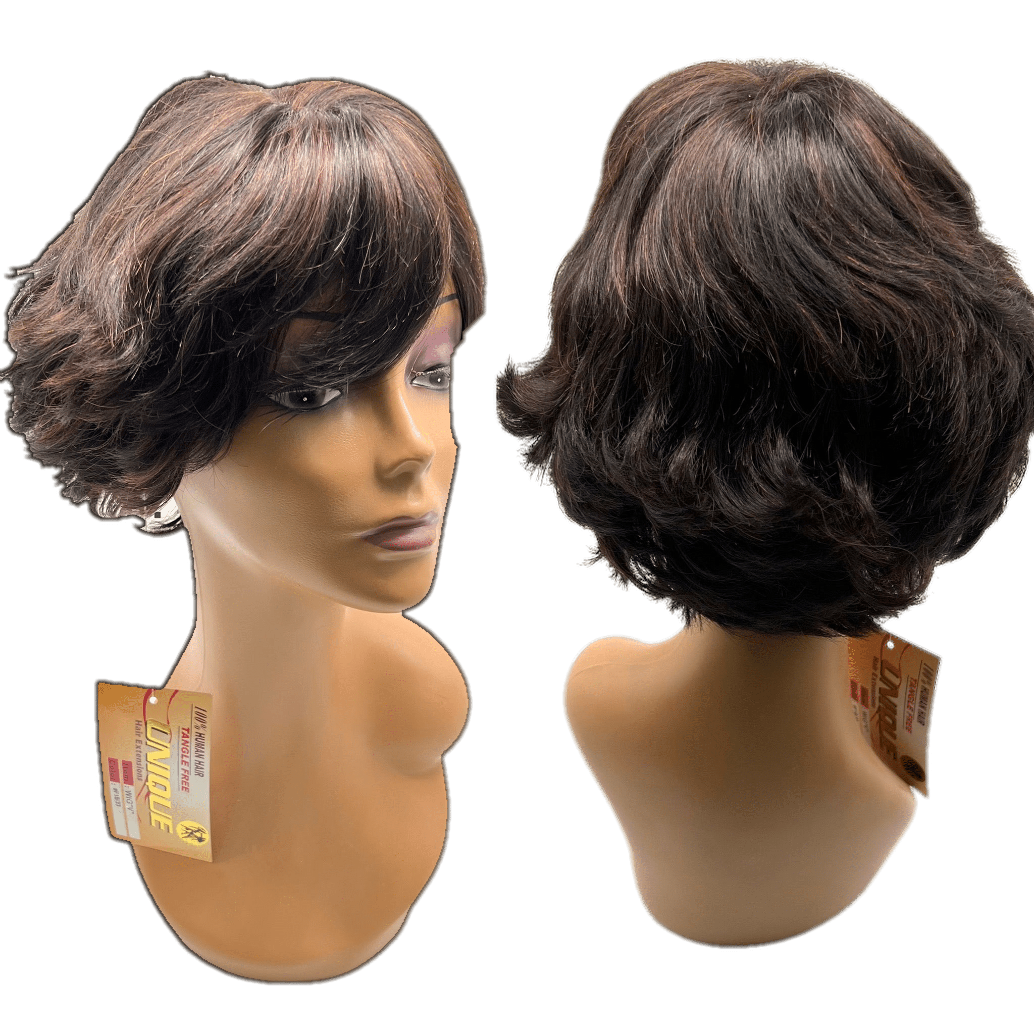 Unique's 100% Human Hair Full Wig Style V