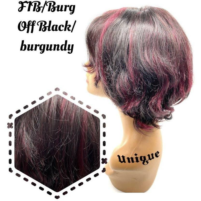 Unique 100% Human Hair Full Wig Style W