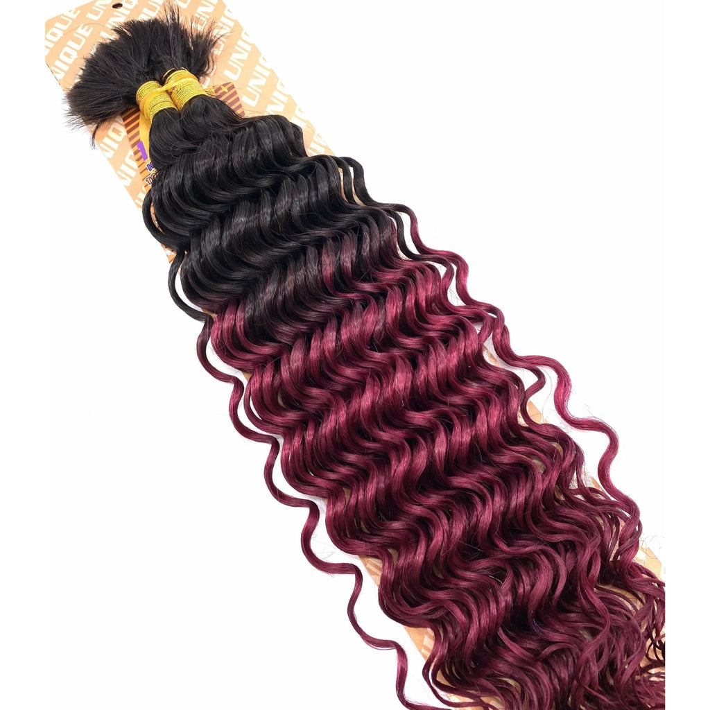 Unique's Human Hair New Deep Bulk - Choose Length