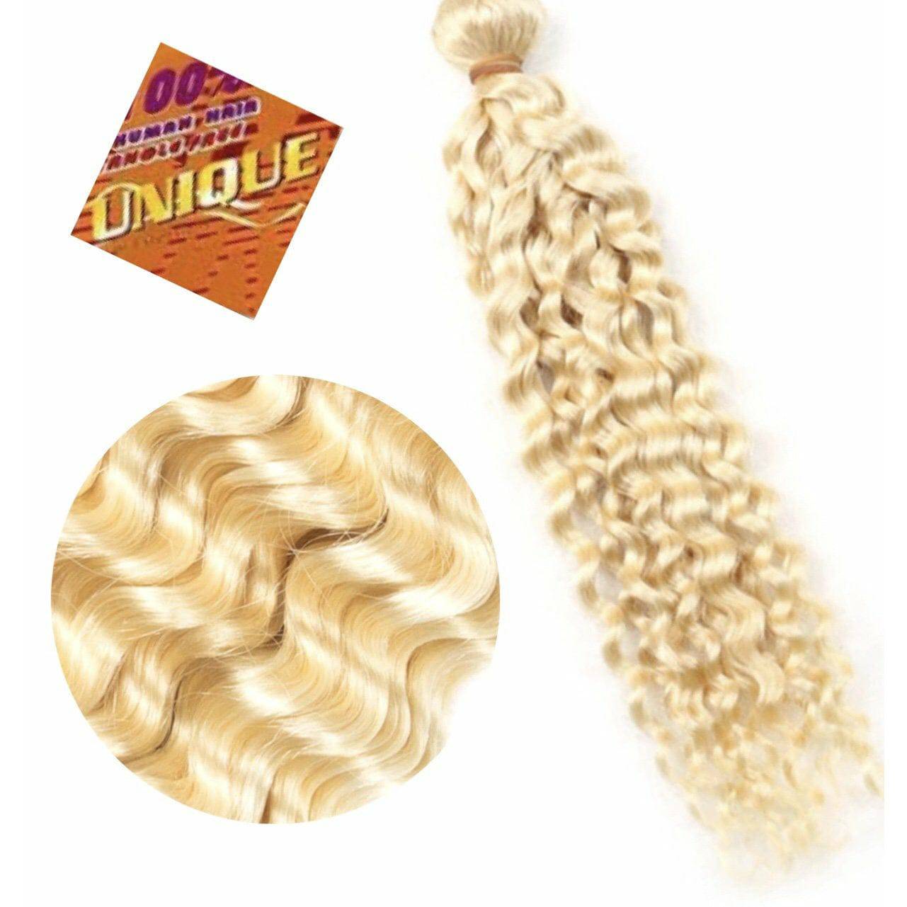 Unique's Human Hair New Deep Wave 24" Wavy Hairpiece, New With Tags