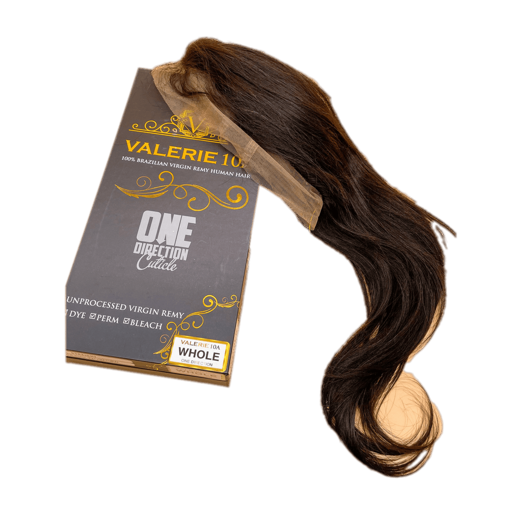 VIP Extensions Valerie 10A Off Black Straight Full Lace Wig, 22", One Direction Cuticle