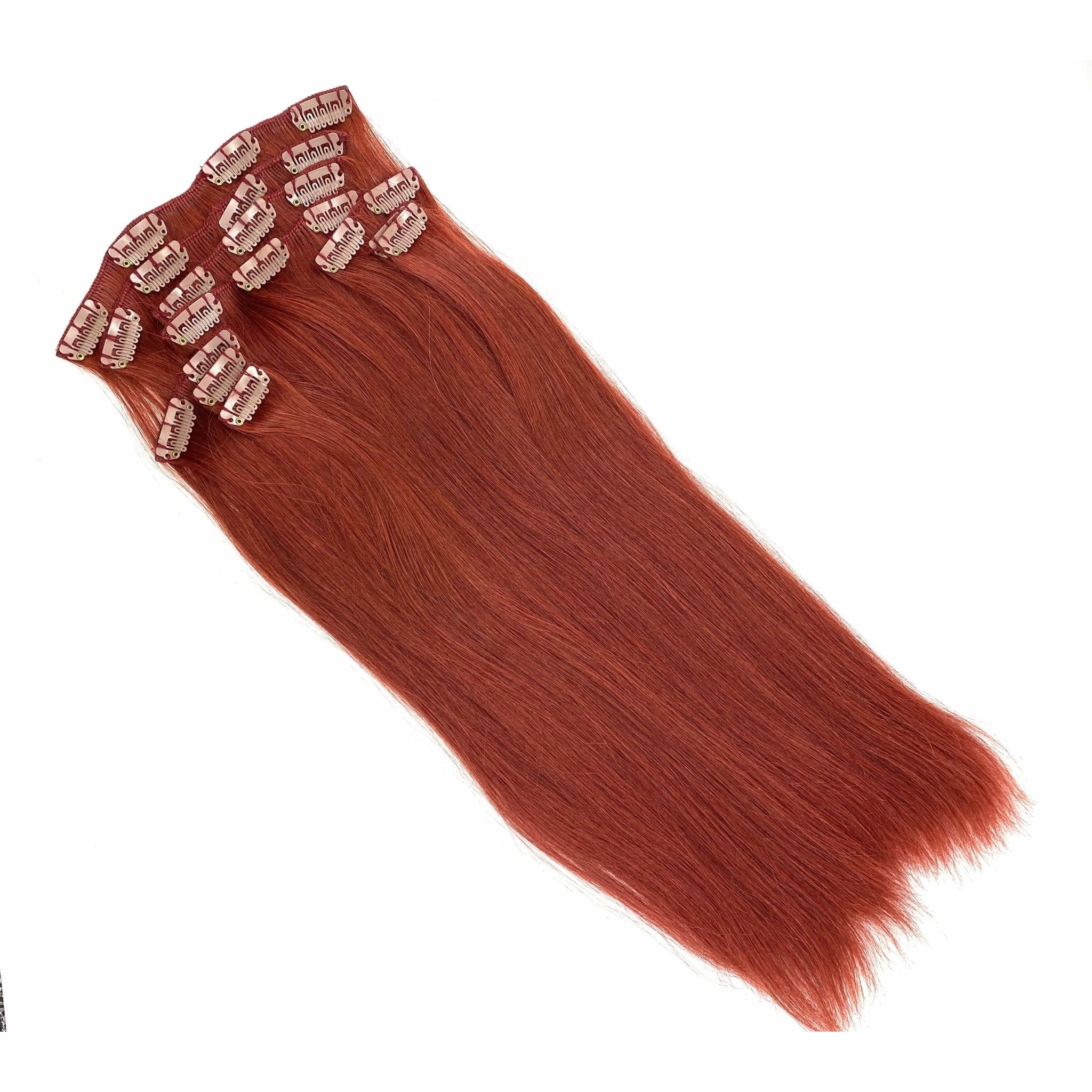 VIP Clip Extensions / Silky Straight 18" - ClipeX System