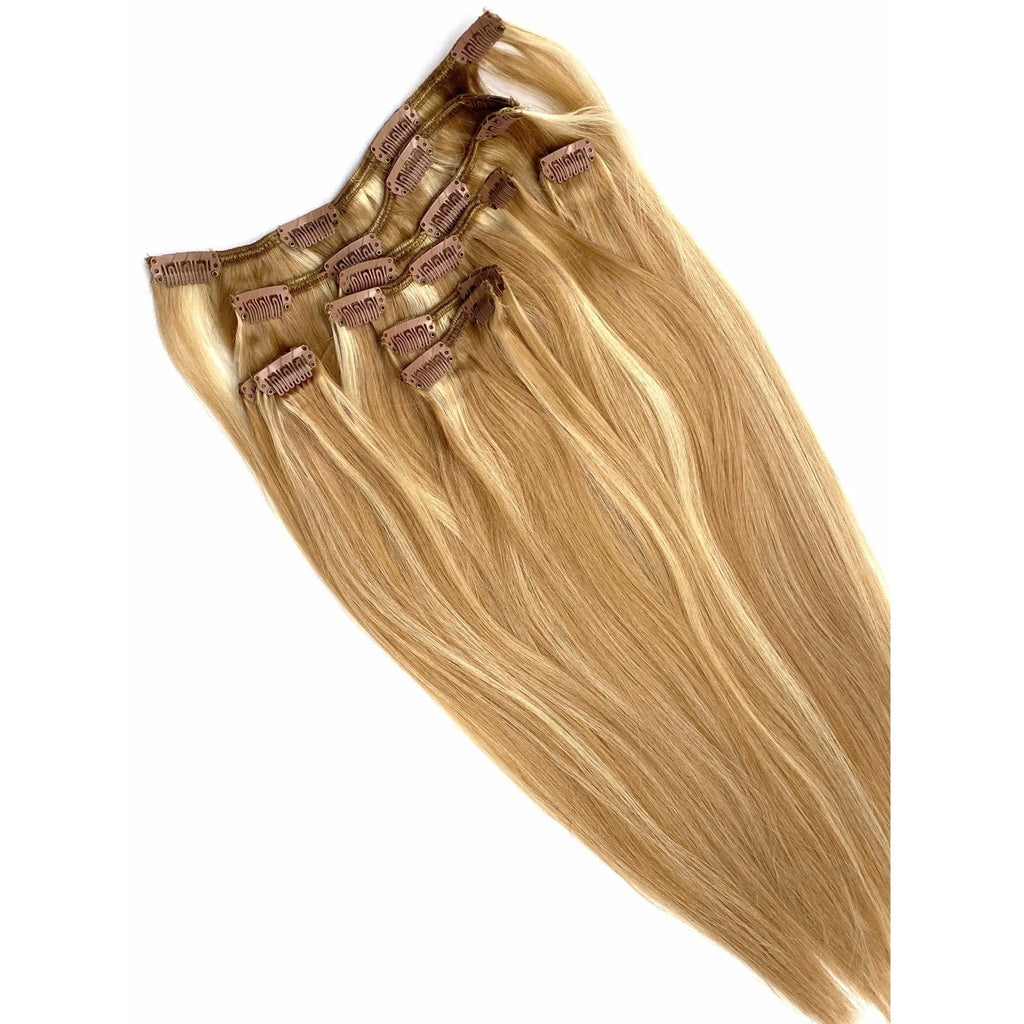 VIP Clip Extensions / Silky Straight 18" - ClipeX System