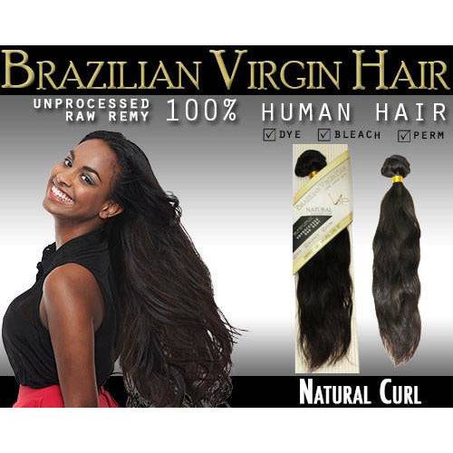 VIP Collection Brazilian Virgin Hair Natural Curl - Choose Length