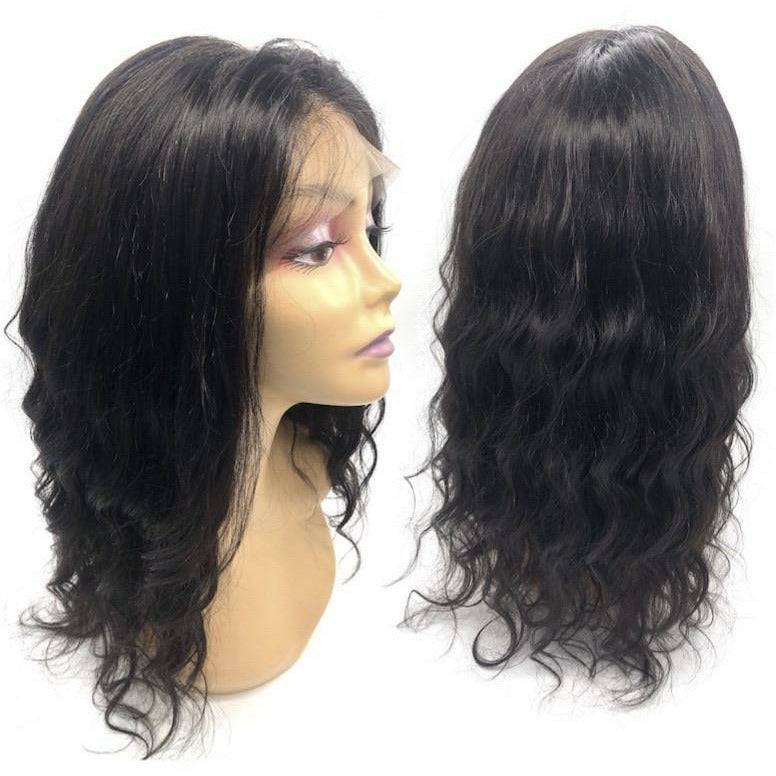 VIP - Full Lace Wig - 100% Human Hair Natural Black (180 Density) Body Wave