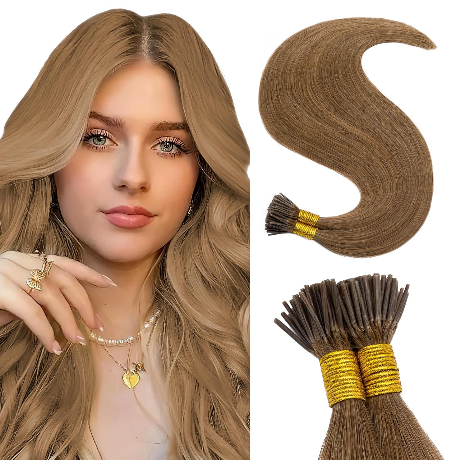 VIP Extensions I-Tip System Straight 18" (100 Grams) Hair