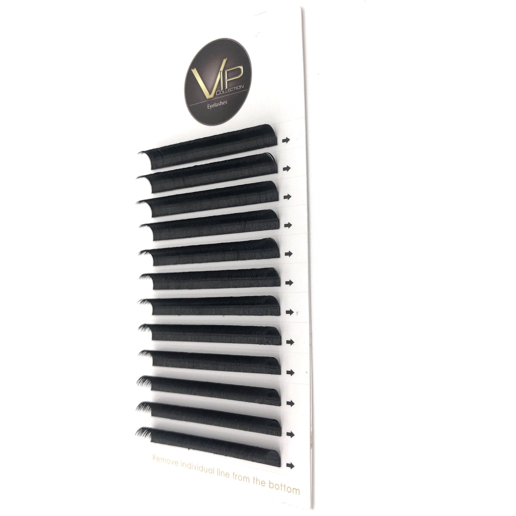 VIP Quick Fan Eyelash Extensions 12 Lines 0.07 D Curl - Pick Size