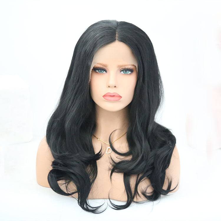 VIP Extensions Off Black Body Wave Synthetic Lace Front Wig, 20", Color 1B (47)
