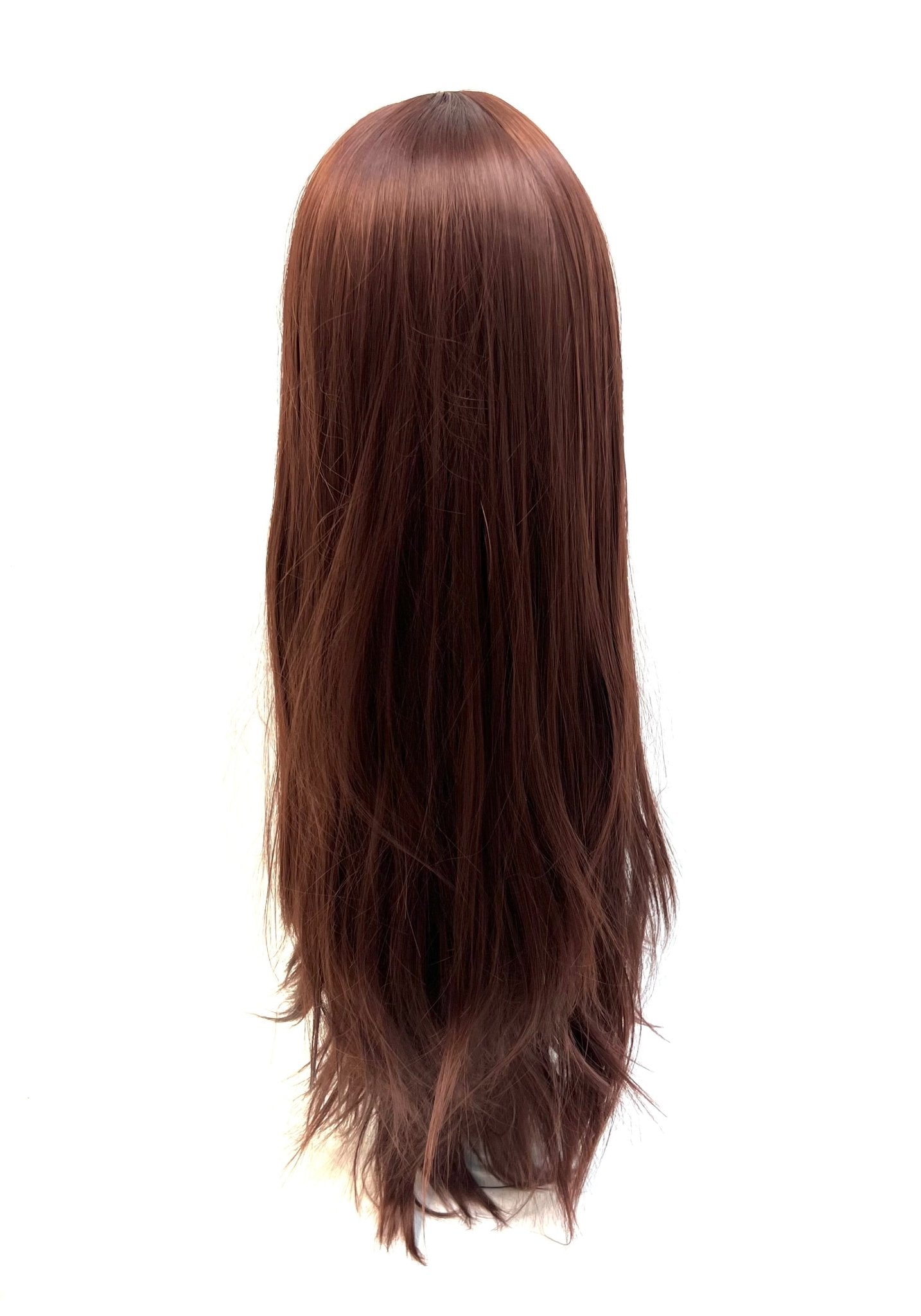 VIP Extensions Dark Brown Straight Synthetic Lace Front Wig, 22", Color 4 (52)