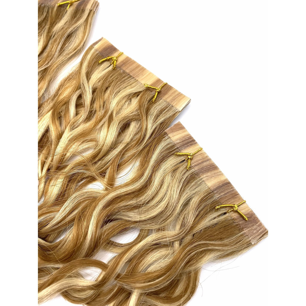 VIP TapeX System Tape In Hair Extensions French Wave 18"