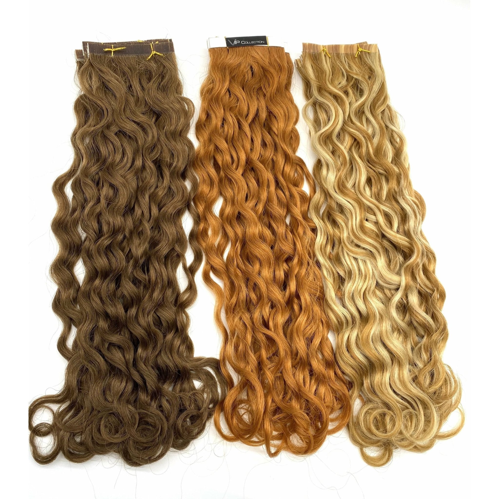 VIP TapeX System Tape In Hair Extensions French Wave 18"