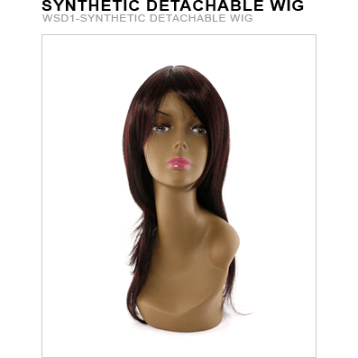 Unique Collection WSD1 Synthetic Detachable Wig
